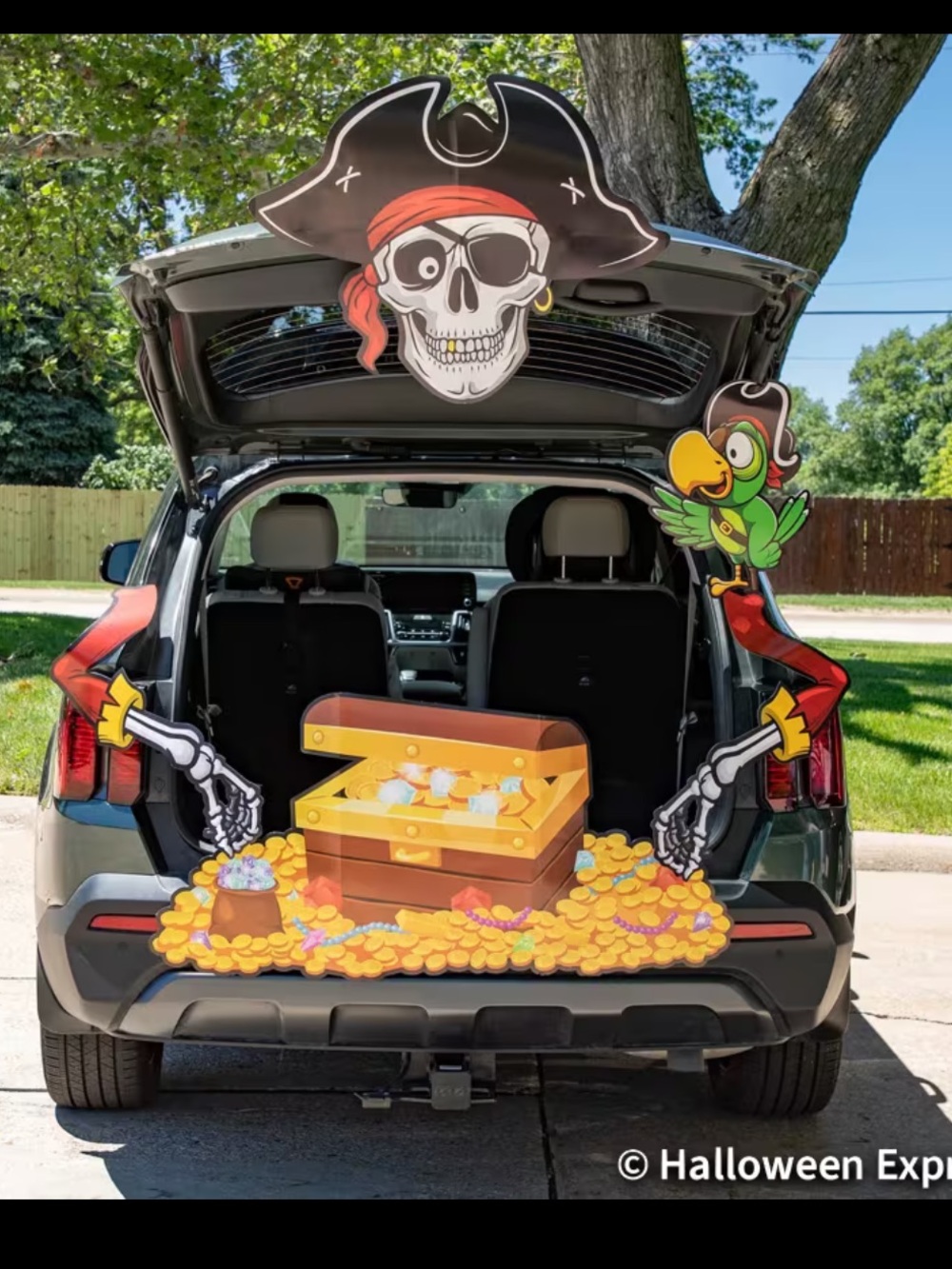 Halloween pirate trunk or treat decorating kit by fun express new